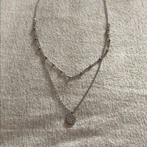 Sterling silver layered necklace